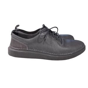 CLARKS Dark Grey Hale Leather Lace Up Shoes Women’s Size 7.5 US / 38